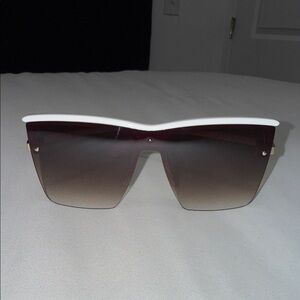 Stylish White and Black Sunglasses